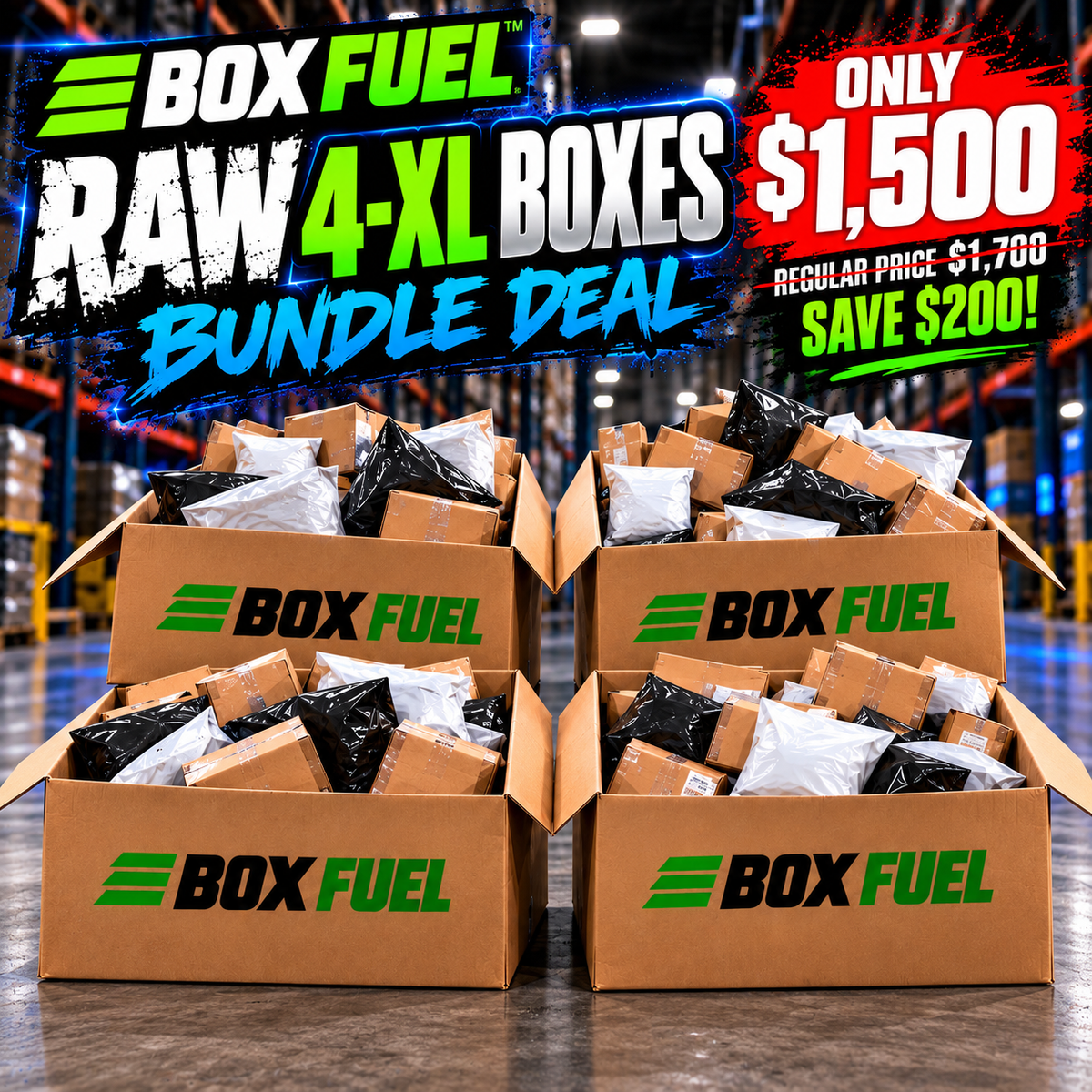 Box Fuel™ RAW 4-XL — bundle deal